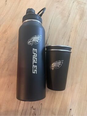 Eagles Insulated Water Bottle & Cup Set